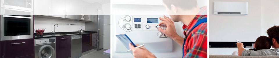 Reparación de Electrodomésticos, Lavadoras, lavavajillas, secadoras, frigorificos, calderas, aire acondicionado